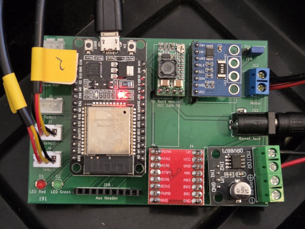 Cool bed prototype board with modules